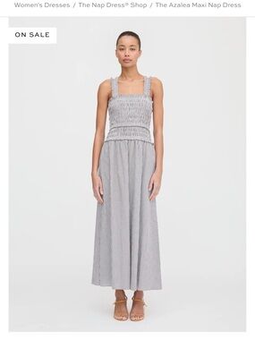 Hill House The Azalea Maxi Nap Dress in Black and White Gingham